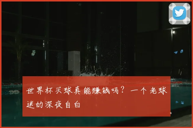 世界杯买球真能赚钱吗？一个老球迷的深夜自白