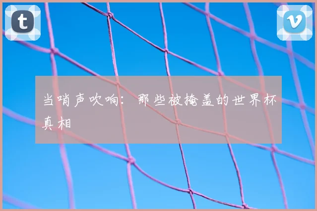 当哨声吹响：那些被掩盖的世界杯真相