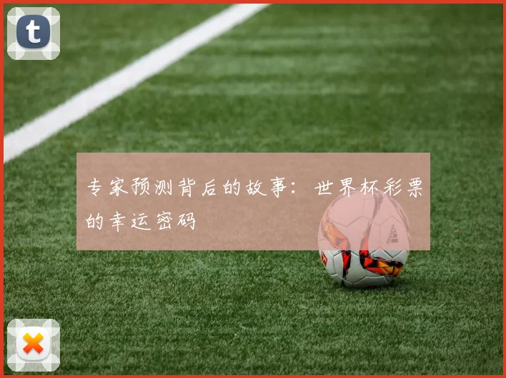 专家预测背后的故事:世界杯彩票的幸运密码