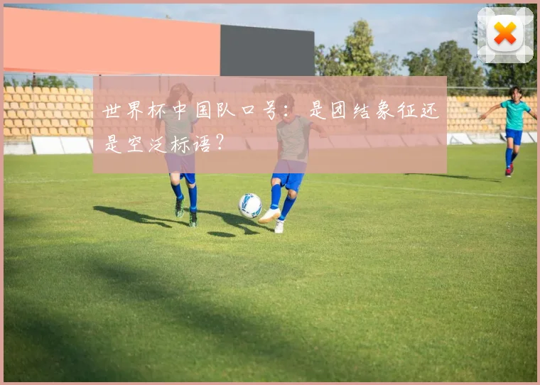 世界杯中国队口号：是团结象征还是空泛标语？